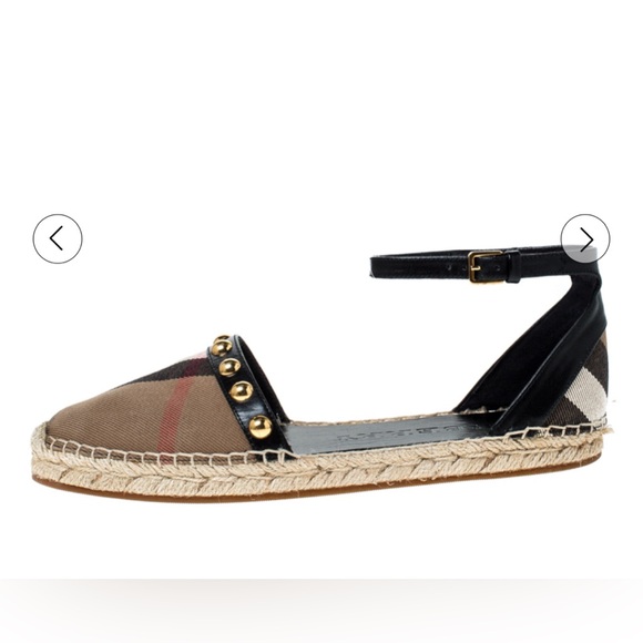 Burberry Studded Espadrille Flats Sandal - Picture 2 of 15